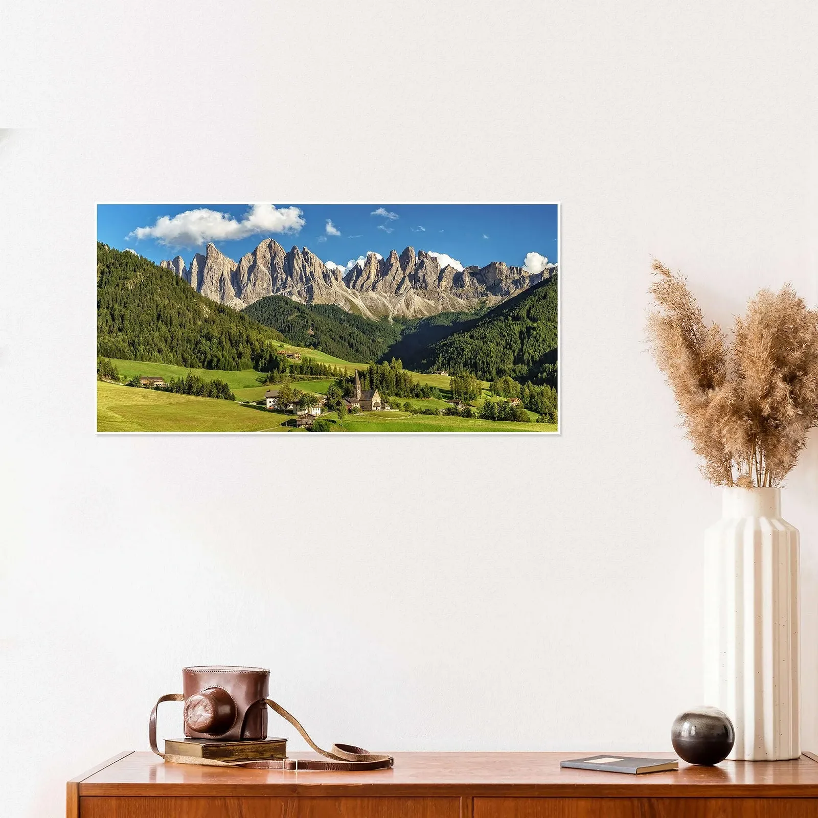 Постер Achim Thomae Villnösstal с видом на вершины Одле - Доломиты, Южный Тироль 80 x 40 см, фото №4