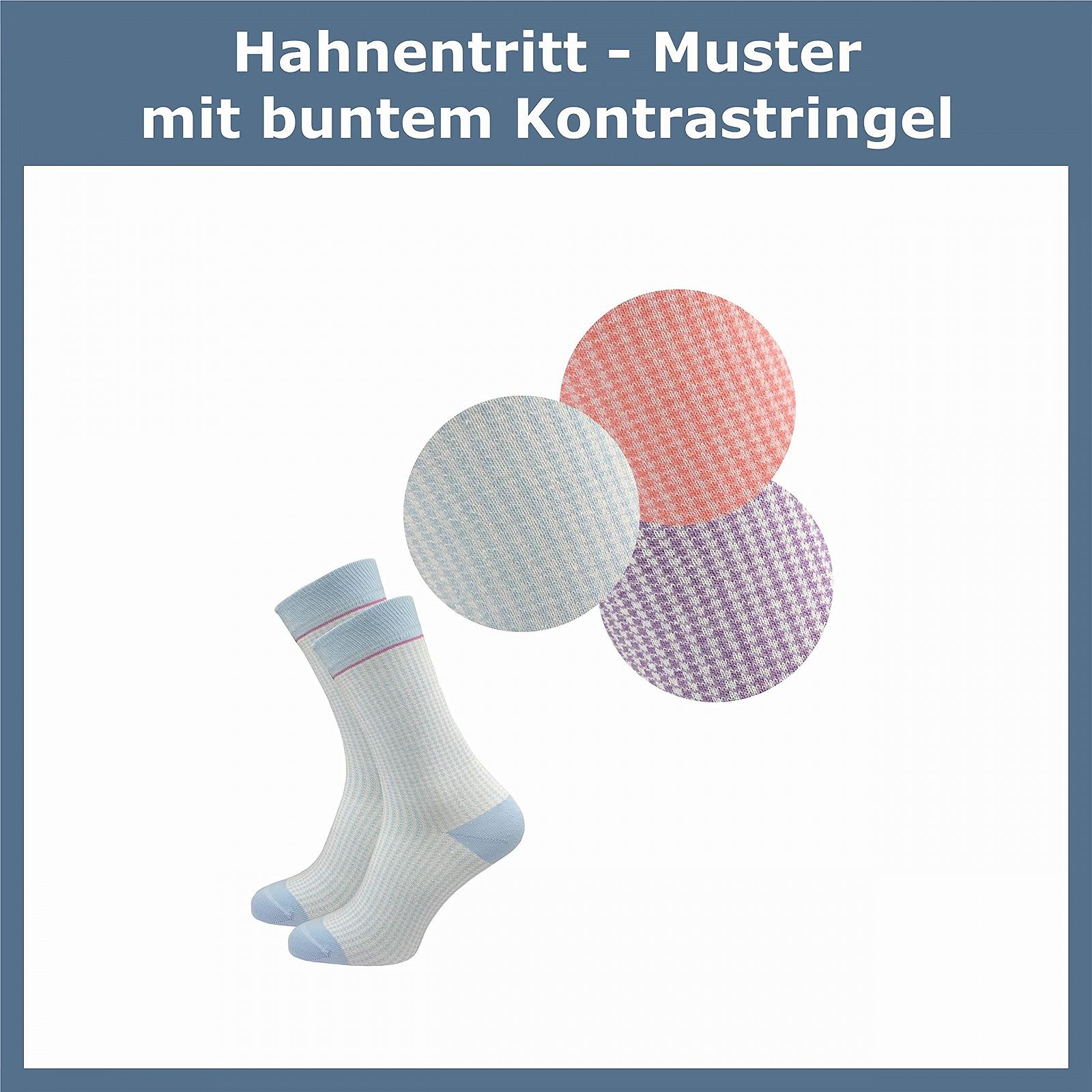 Жіночі шкарпетки GAWILO в гусячу лапку (6 пар) Без швів на пальцях, фото №2