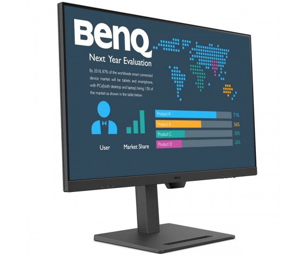 Монітор TFT 31.5" BenQ BL3290QT IPS 2K QHD 75Hz HDMI DP DP-out USB-C HAS USB-hub колонки чорний, фото №2