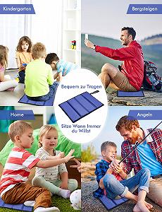 Подушка Awroutdoor Seat Mat 38 x 28 см Термопросадка Водонепроницаемая для детей Портативная для кемпинга, походов, пикников, стадиона synthetic.ua - Фото 1