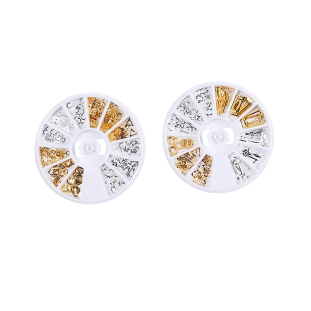 Заклепки Healeved 4 коробки для манікюру, золоті прикраси, 3D, фото №2 Заклепки Healeved 4 коробки для манікюру, золоті прикраси, 3D, фото №2