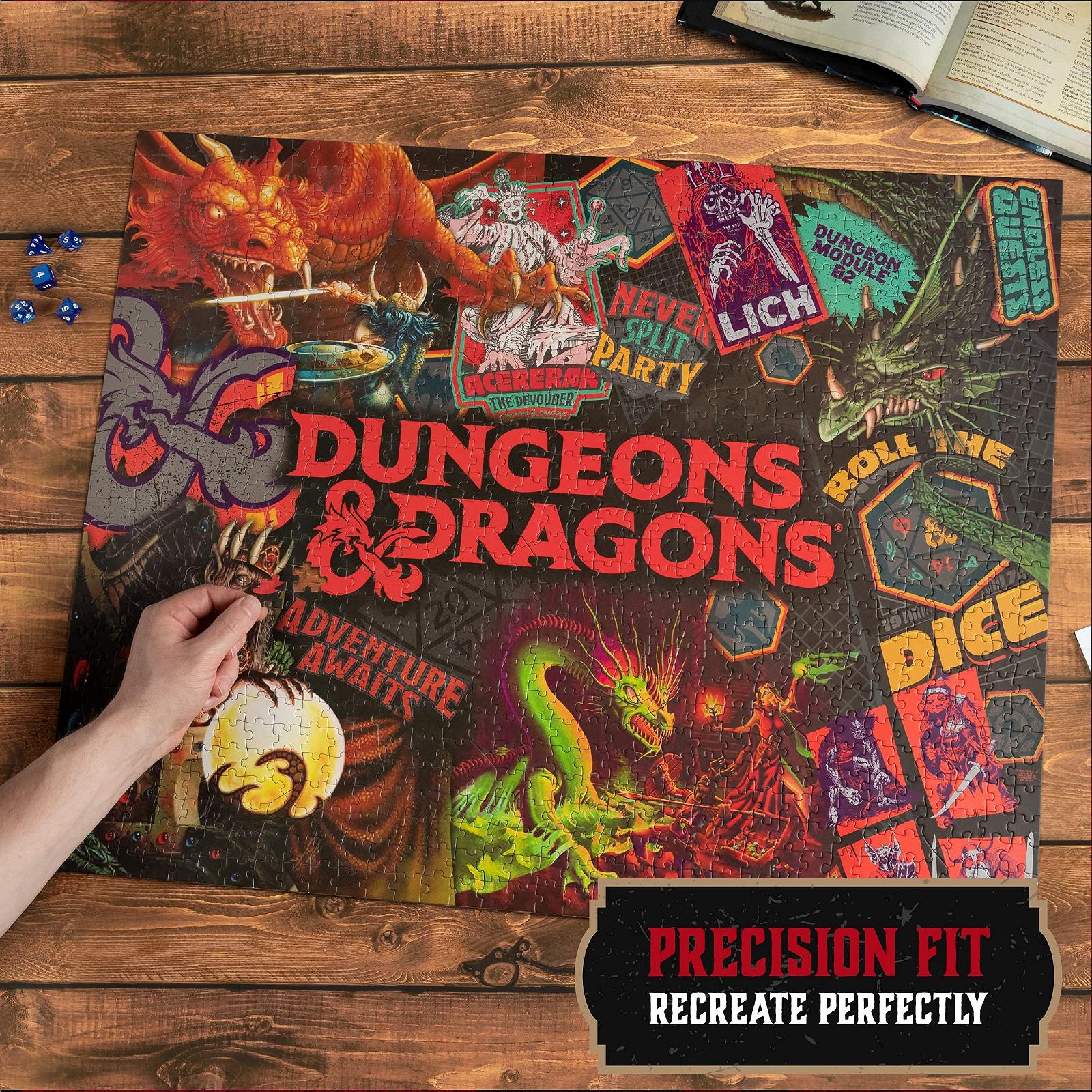 Пазл Paladone Dungeons & Dragons Collage 1000 элементов, фото №3 Пазл Paladone Dungeons & Dragons Collage 1000 элементов, фото №3