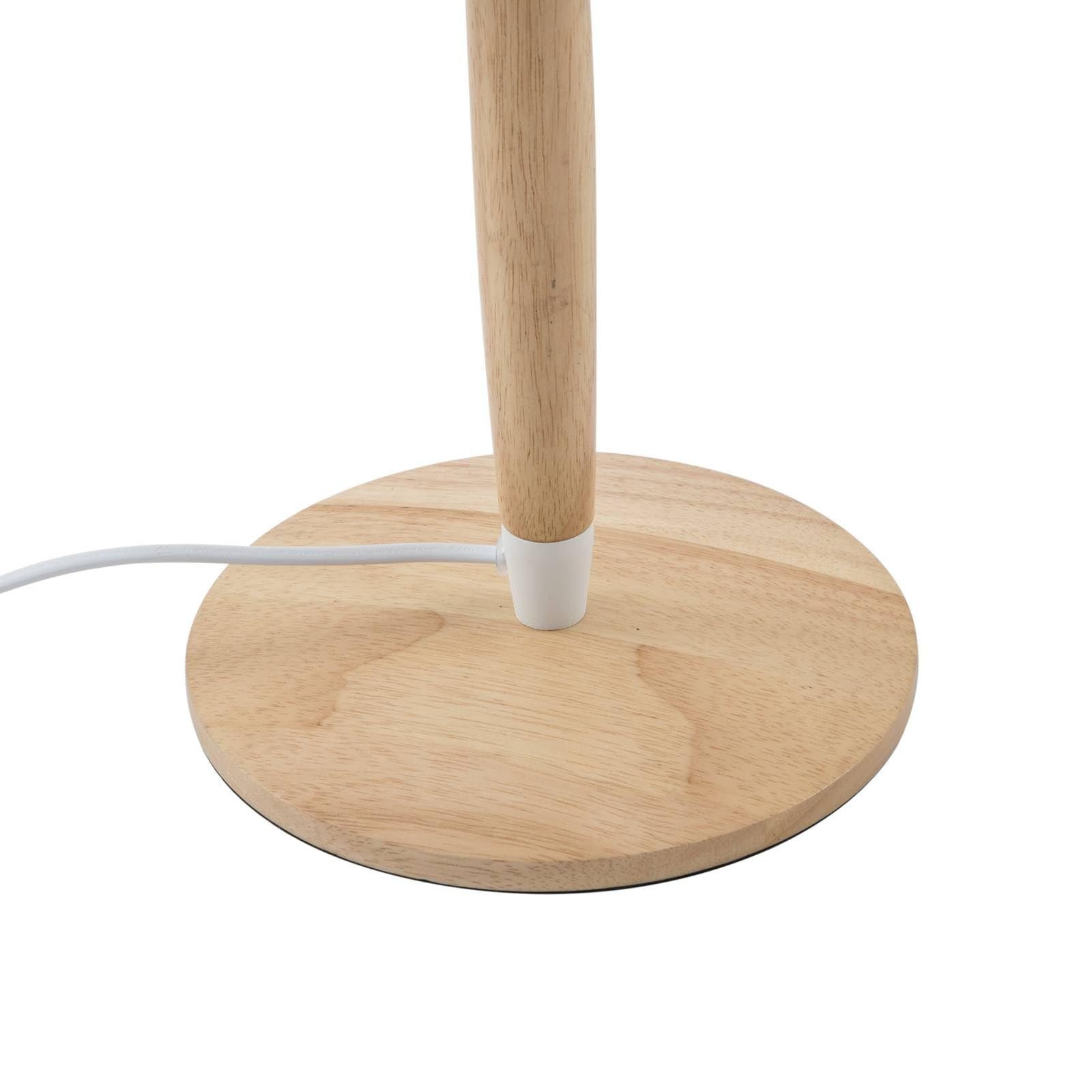 Настільна лампа Lucande Ellorin 1 x E27 дерево, фото №7