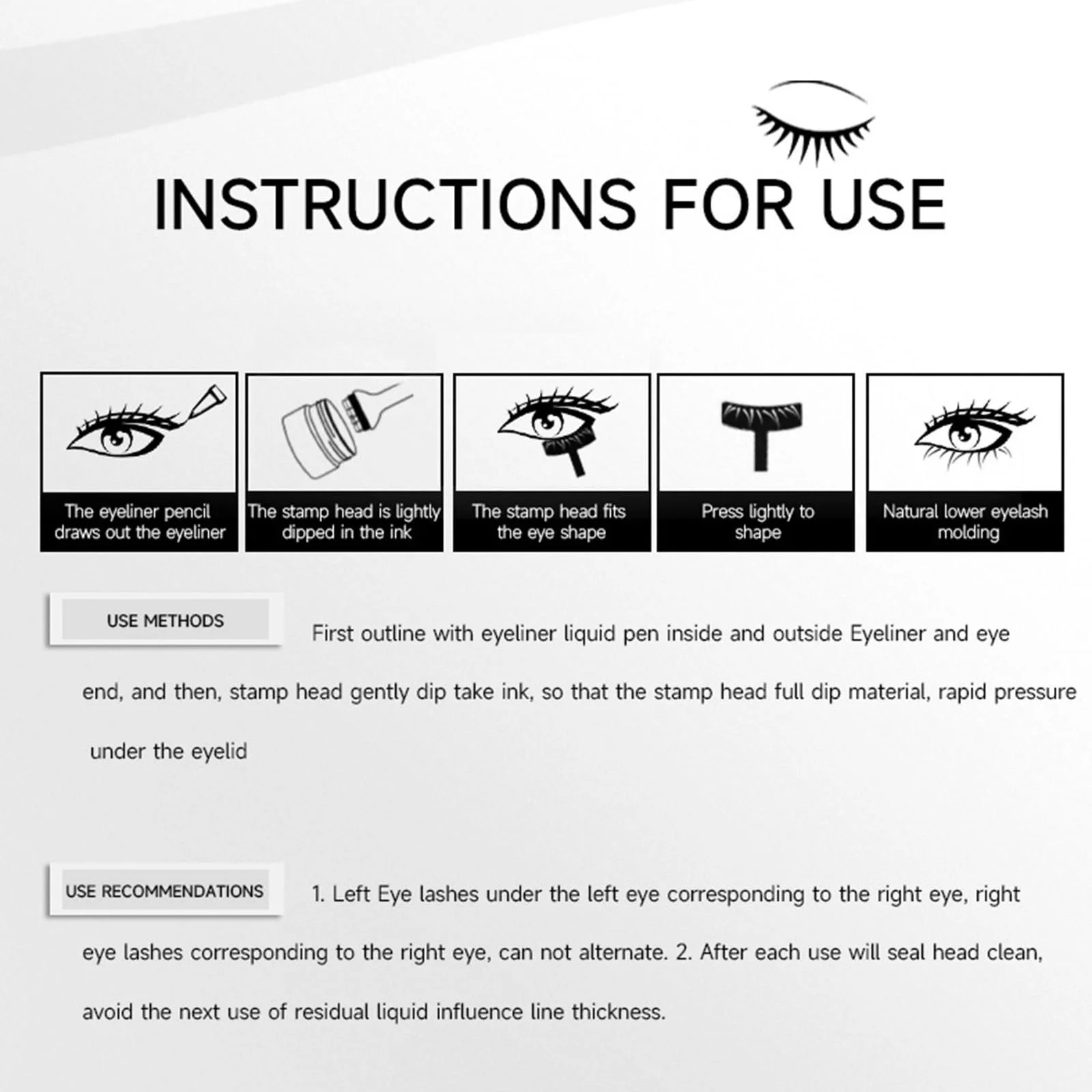 Штамп для нижніх вій, 2-в-1 водостійка, фото №7