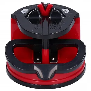 Точило для ножів та ножиць на вакуумній присосці вольфрамова сталь Червоний synthetic.ua - Фото 1