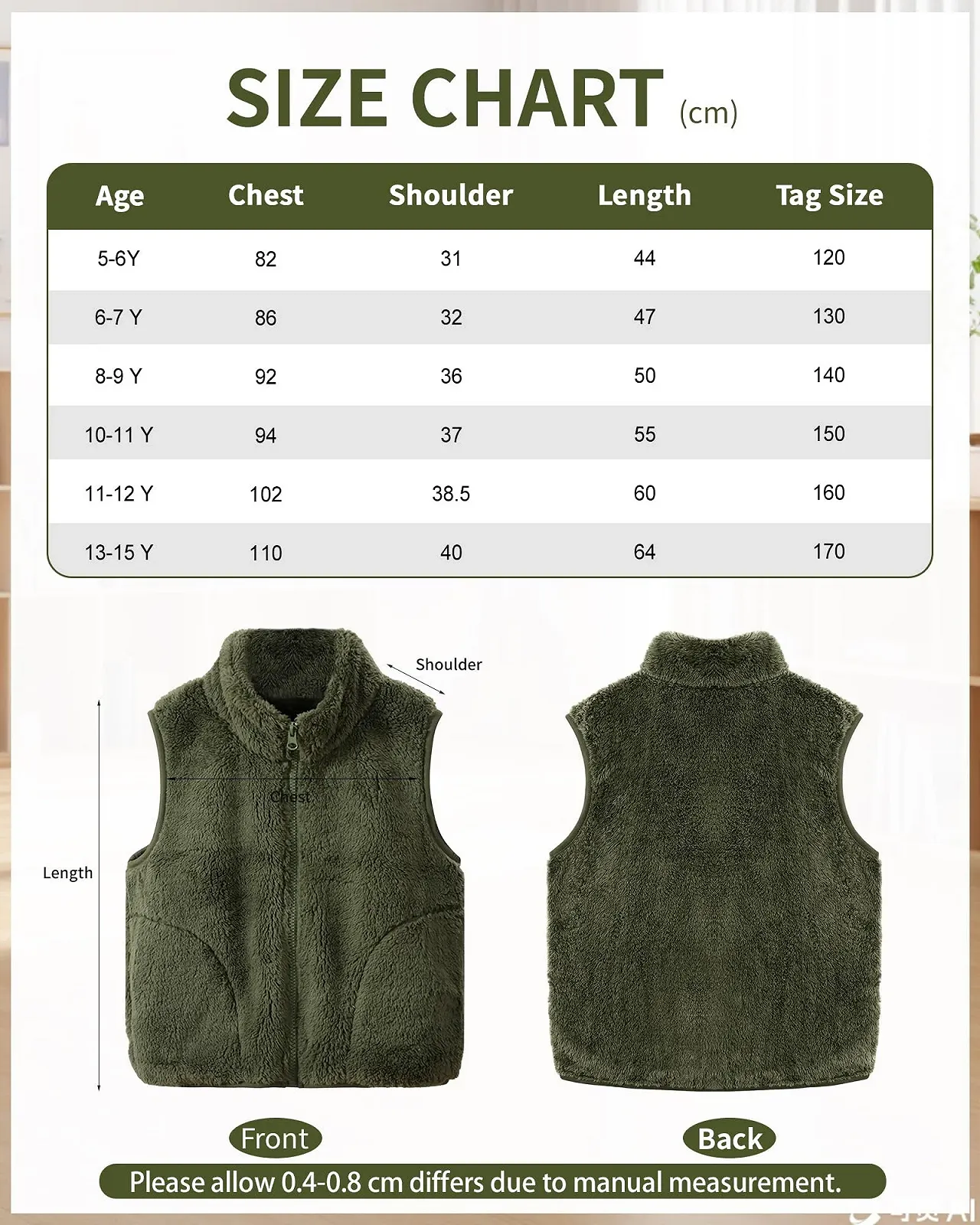 Жилет Rolanko Флісовий для дівчаток і хлопчиків, фото №5