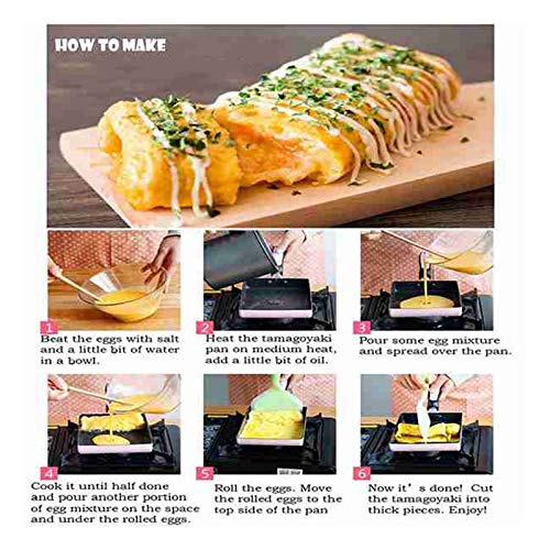 Сковорідка Dciustfhe в японському стилі Tamagoyaki Non-Stick Maifan Stone Pot квадратна, фото №5