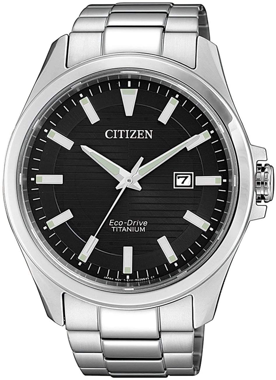 Чоловічий годинник Citizen Eco-Drive BM7470-84E, титан, сріблястий, браслет, фото №1