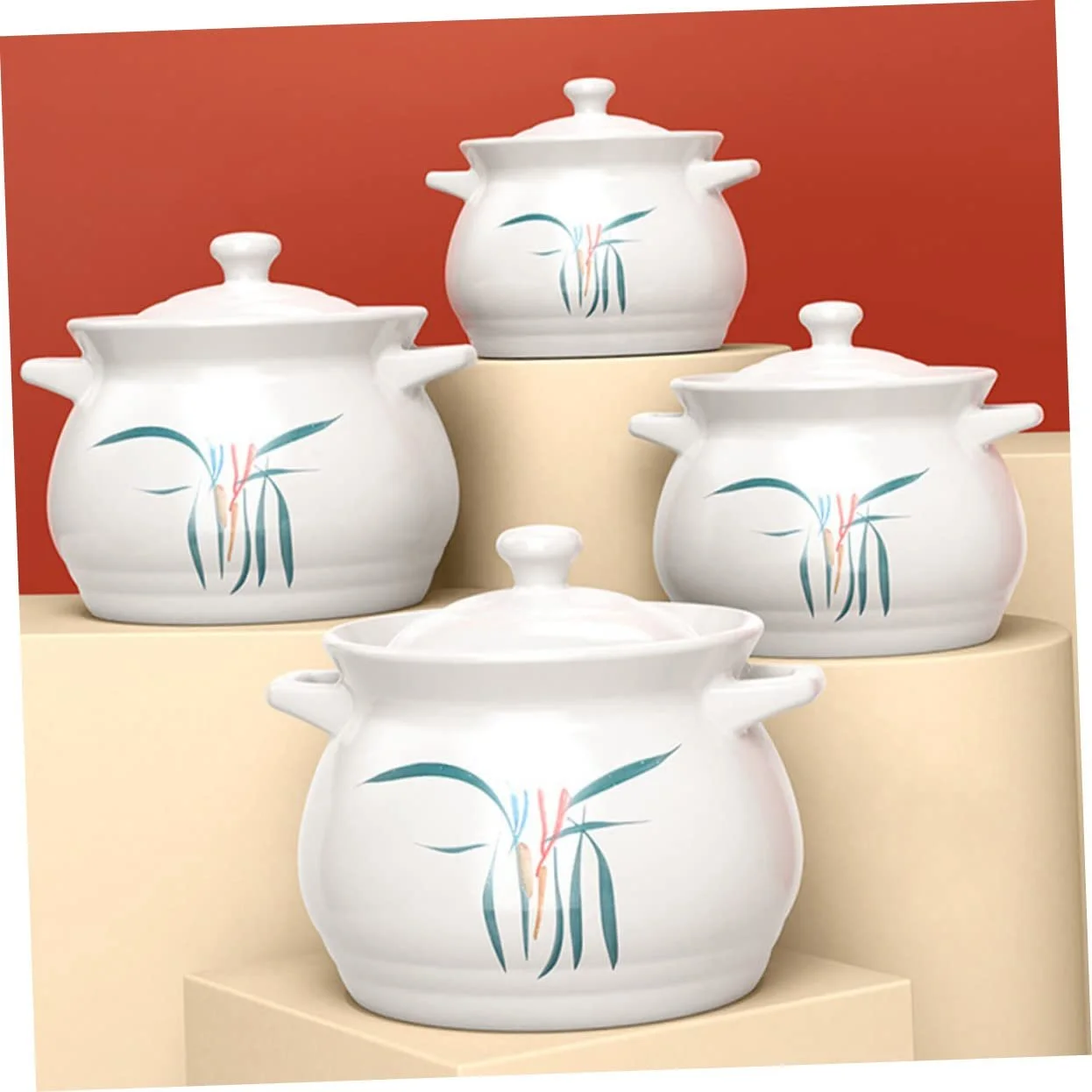 Кастрюля VALICLUD 2 л керамическая термостойкая с крышкой, фото №6