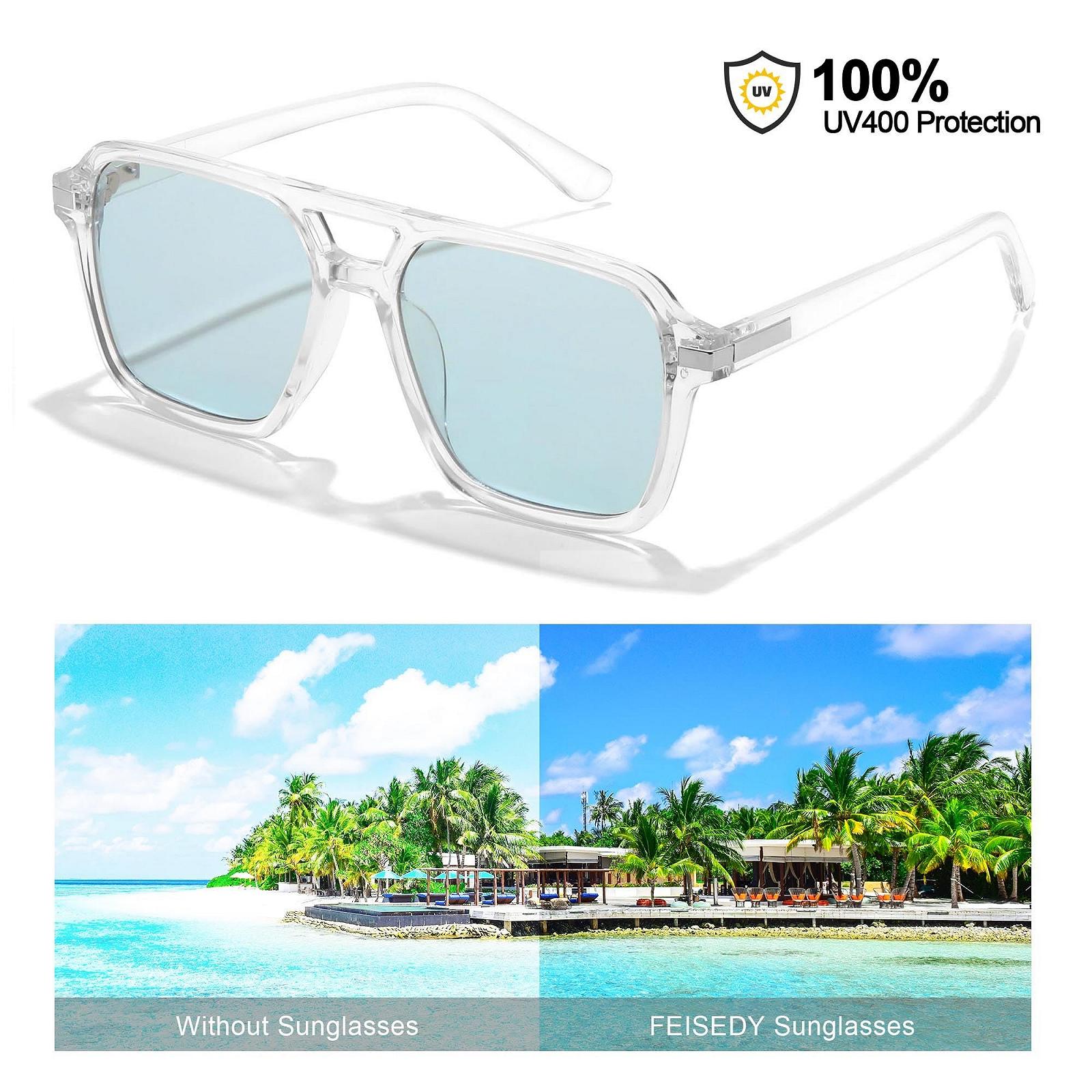 Сонцезахисні окуляри Retro FEISEDY Квадратні B0179, фото №4