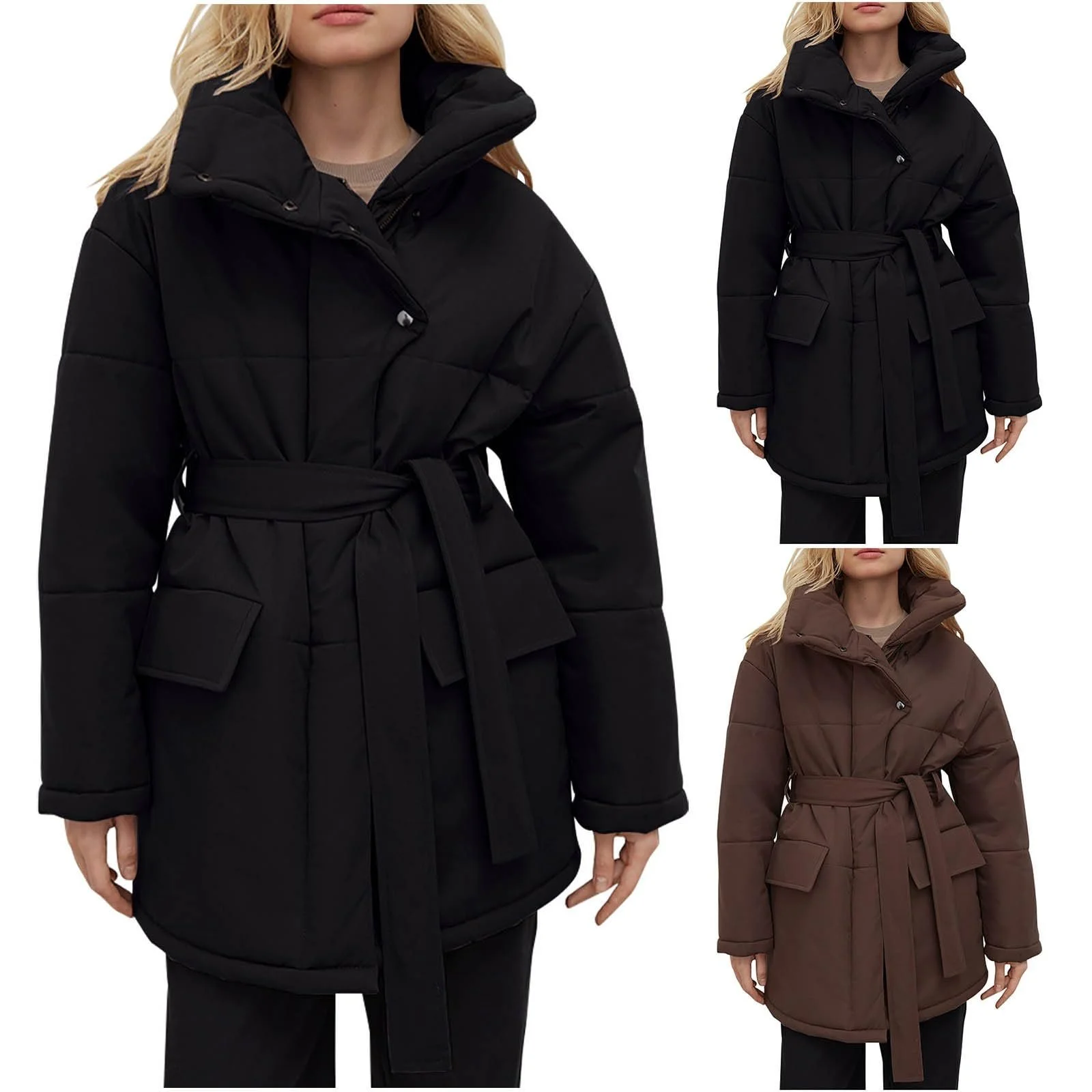 Бавовняне пальто Жіноче тепле стьобане, фото №2 Бавовняне пальто Жіноче тепле стьобане, фото №2