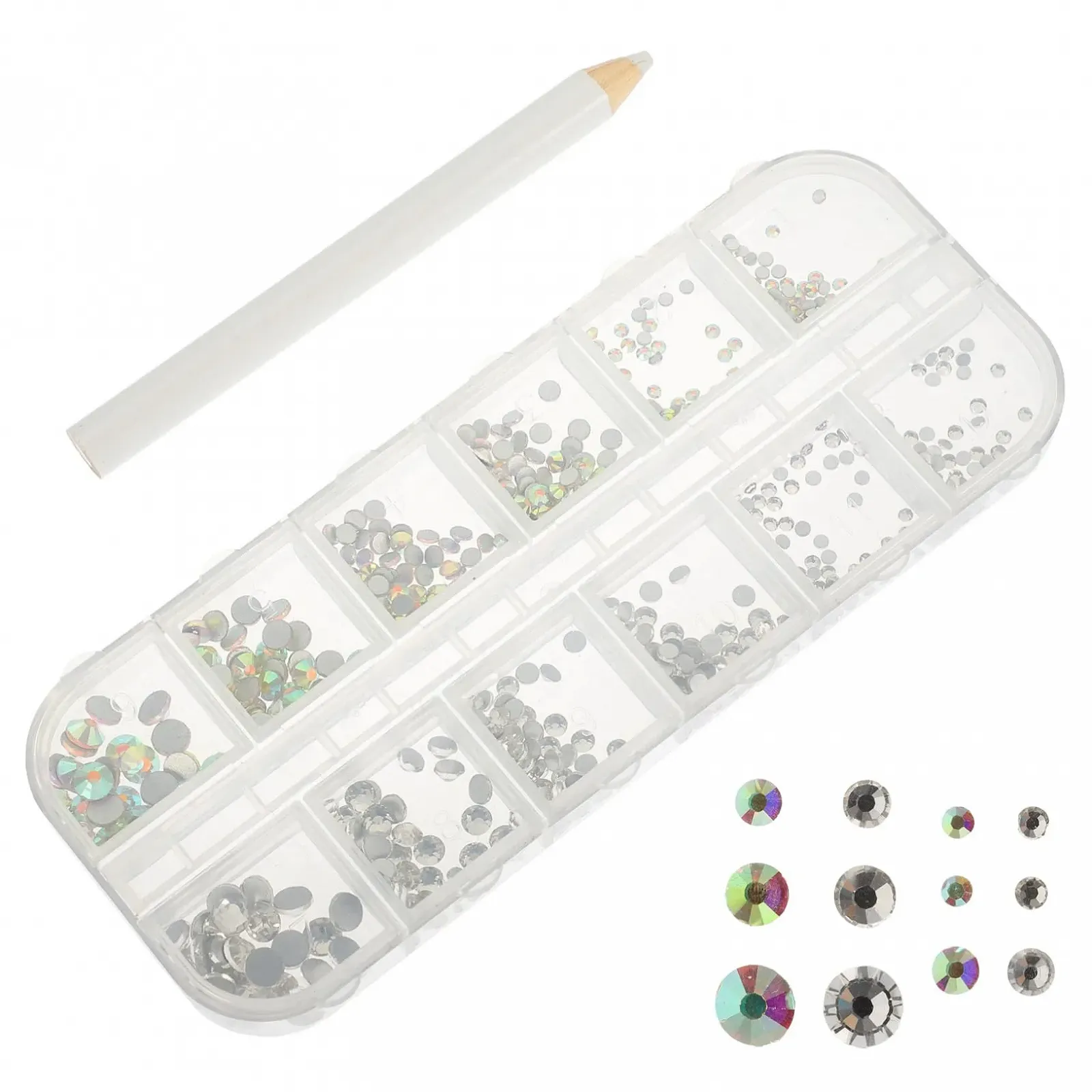 Набір для манікюру 1 набір з набором страз для нігтів Клей в комплекті, фото №1