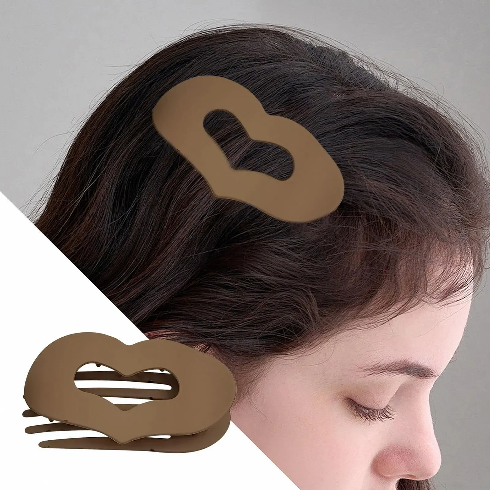 Заколка для волос Herz Flachclip французская, 4 шт, фото №2 Заколка для волос Herz Flachclip французская, 4 шт, фото №2