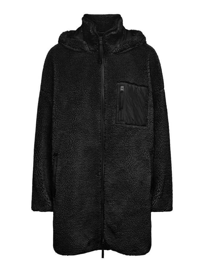 Пальто ONLY ONLSASCHA SHERPA JACKET CC OTW 15230461 Черный L, фото №3
