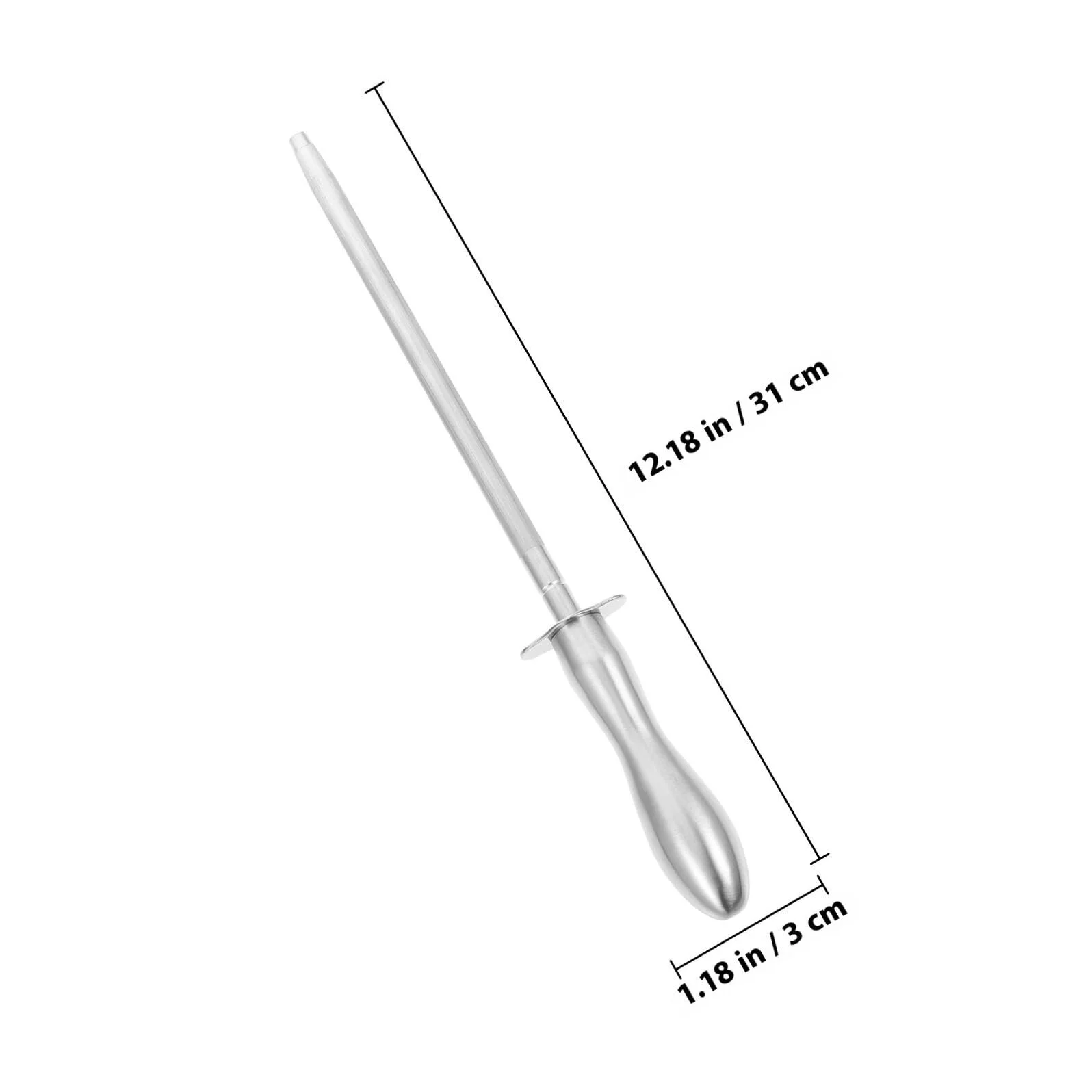Мусат для ножів ручний Нержавіюча сталь Професійний, фото №2