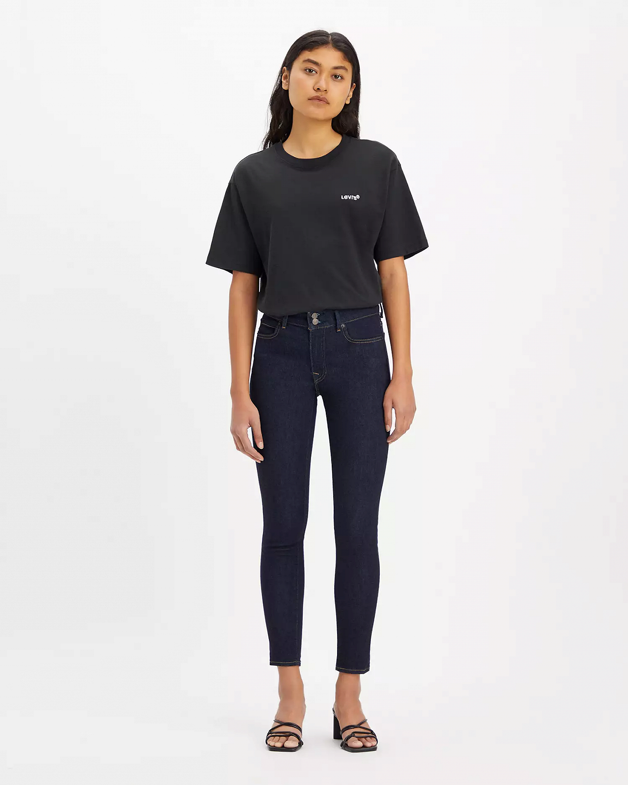 Женские джинсы Levis - 711 Double Button Blue Wave Rinse - 24, фото №1