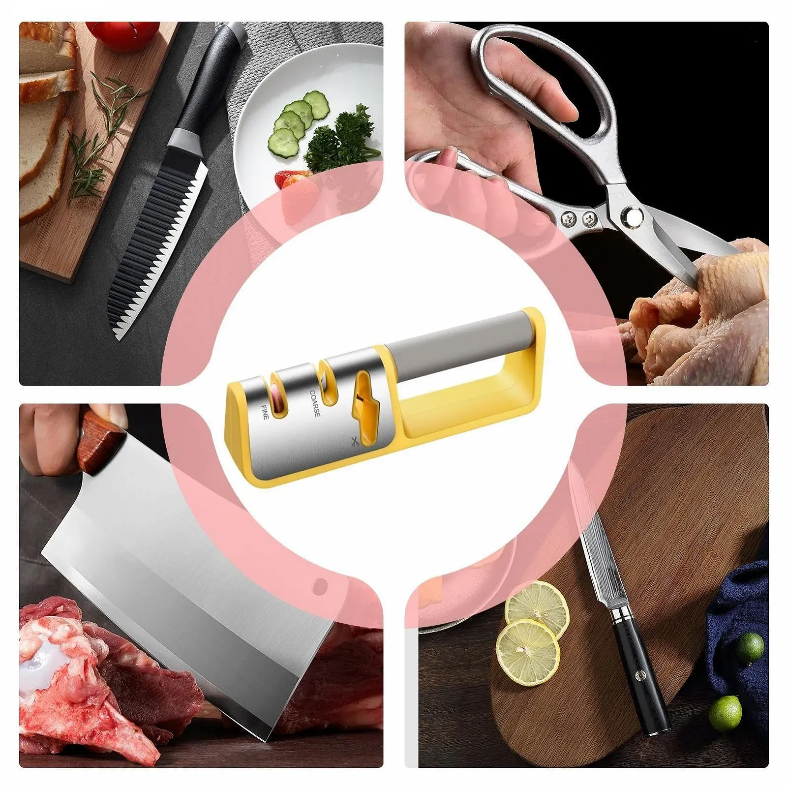 Ручна Точилка для ножиць V-Groove Manual Scissors Sharpener, фото №5