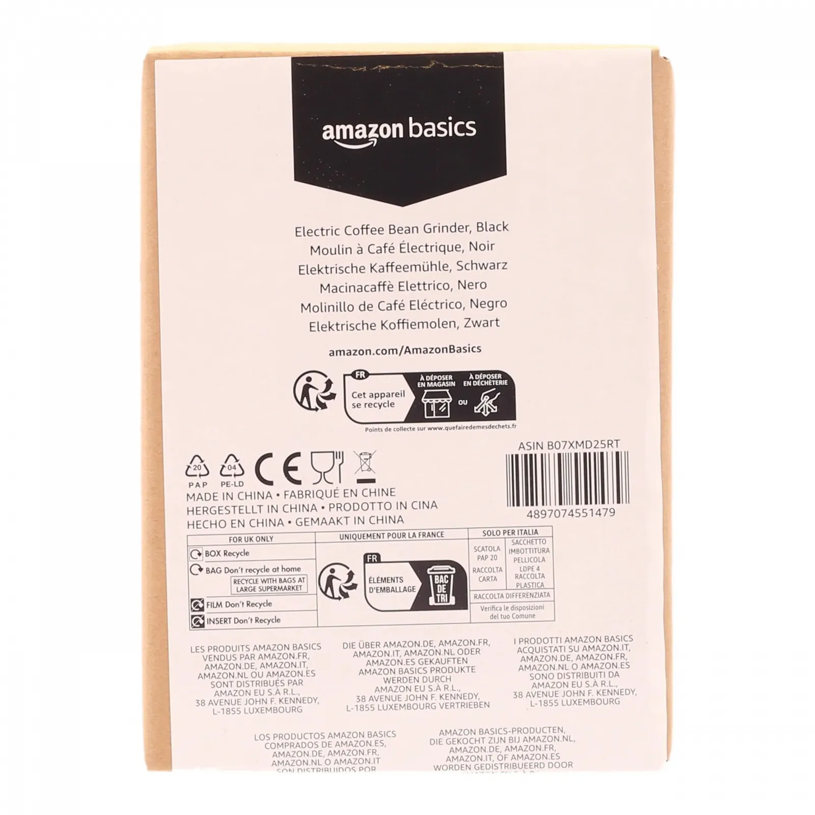 Електрична кавомолка Amazon Basics Black, фото №6 Електрична кавомолка Amazon Basics Black, фото №6