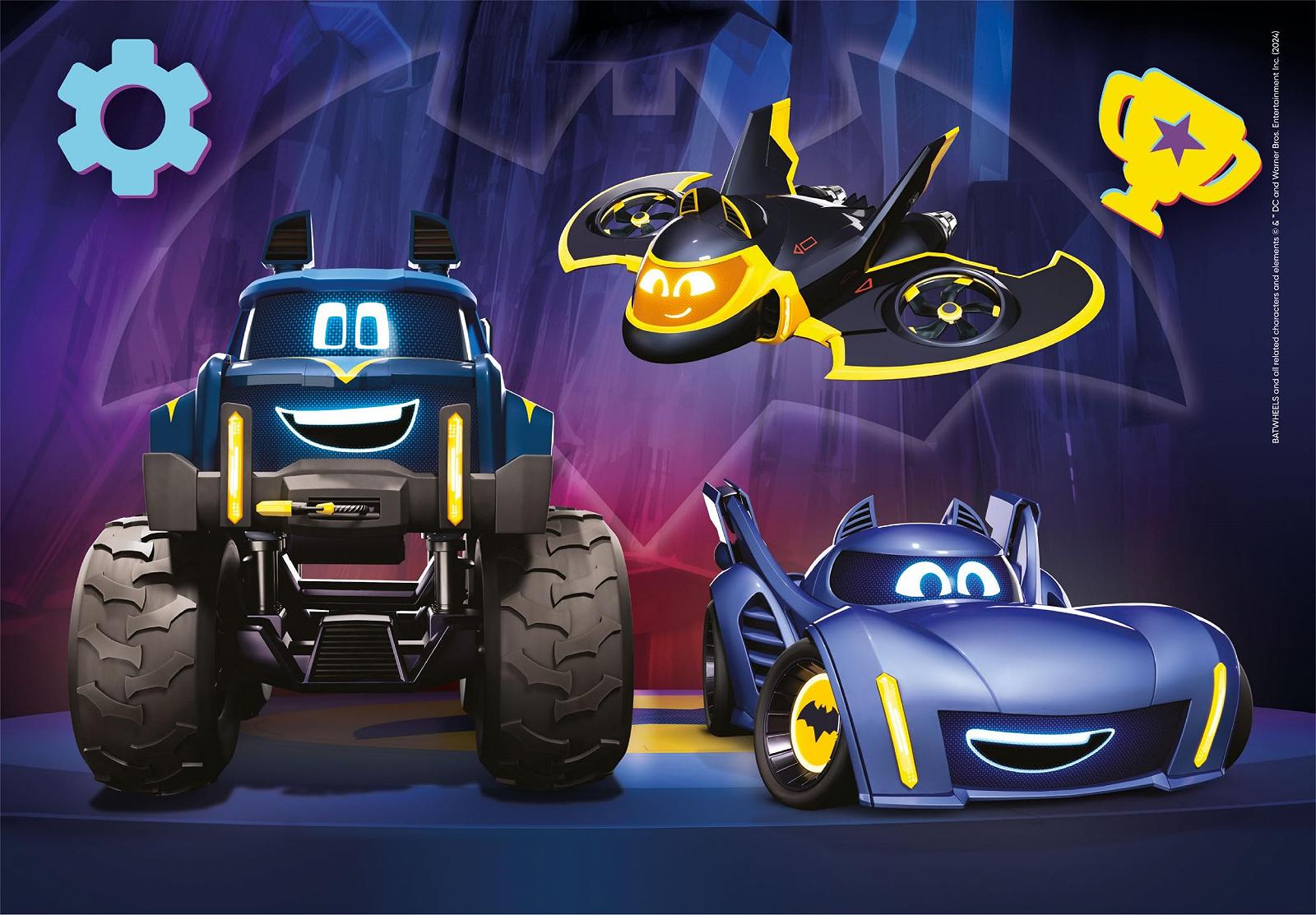 Пазл Clementoni Batwheels 24812 2 x 60 элементов 27 x 19 cm для детей от 4 лет, фото №4 Пазл Clementoni Batwheels 24812 2 x 60 элементов 27 x 19 cm для детей от 4 лет, фото №4