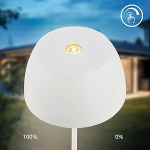 Настільна лампа B.K.Licht Mini LED акумуляторна IP44 сенсорна 8 x 20 см Біла synthetic.ua - Фото 1
