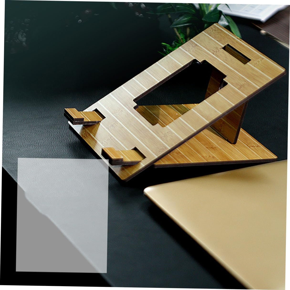 Підставка для ноутбука Kisangel портативна дерев'яна, фото №5 Підставка для ноутбука Kisangel портативна дерев'яна, фото №5