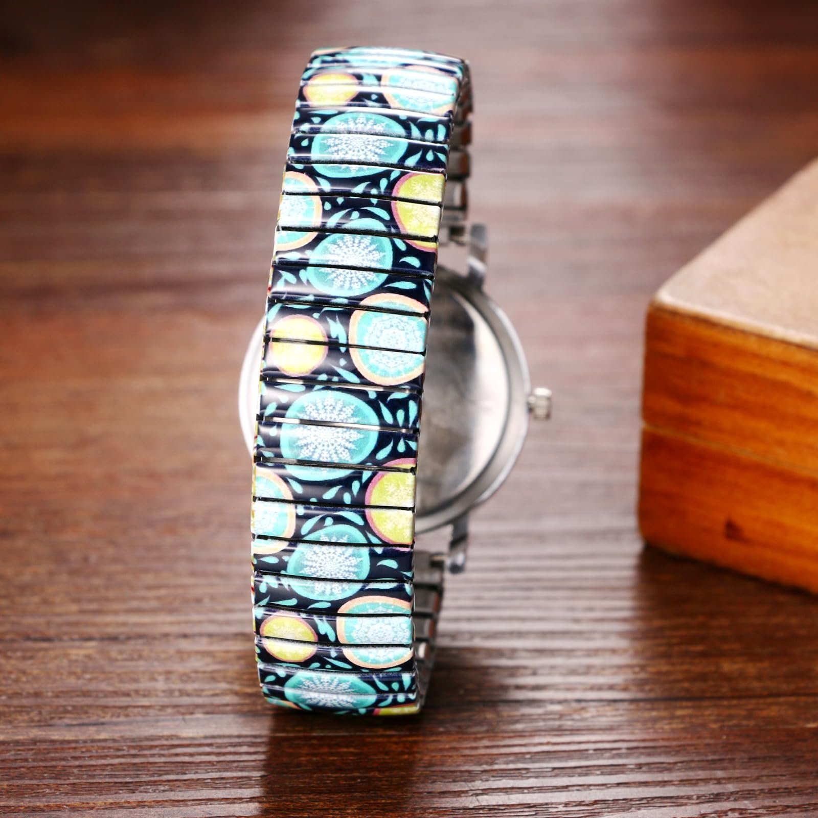 Женские часы OIDEA Boho Elastic: Мятно-зеленый ремешок из нержавеющей стали с большим арабским циферблатом Hippie Bohemian Кварцевые часы для женщин Матери Семейный, фото №3 Женские часы OIDEA Boho Elastic: Мятно-зеленый ремешок из нержавеющей стали с большим арабским циферблатом Hippie Bohemian Кварцевые часы для женщин Матери Семейный, фото №3