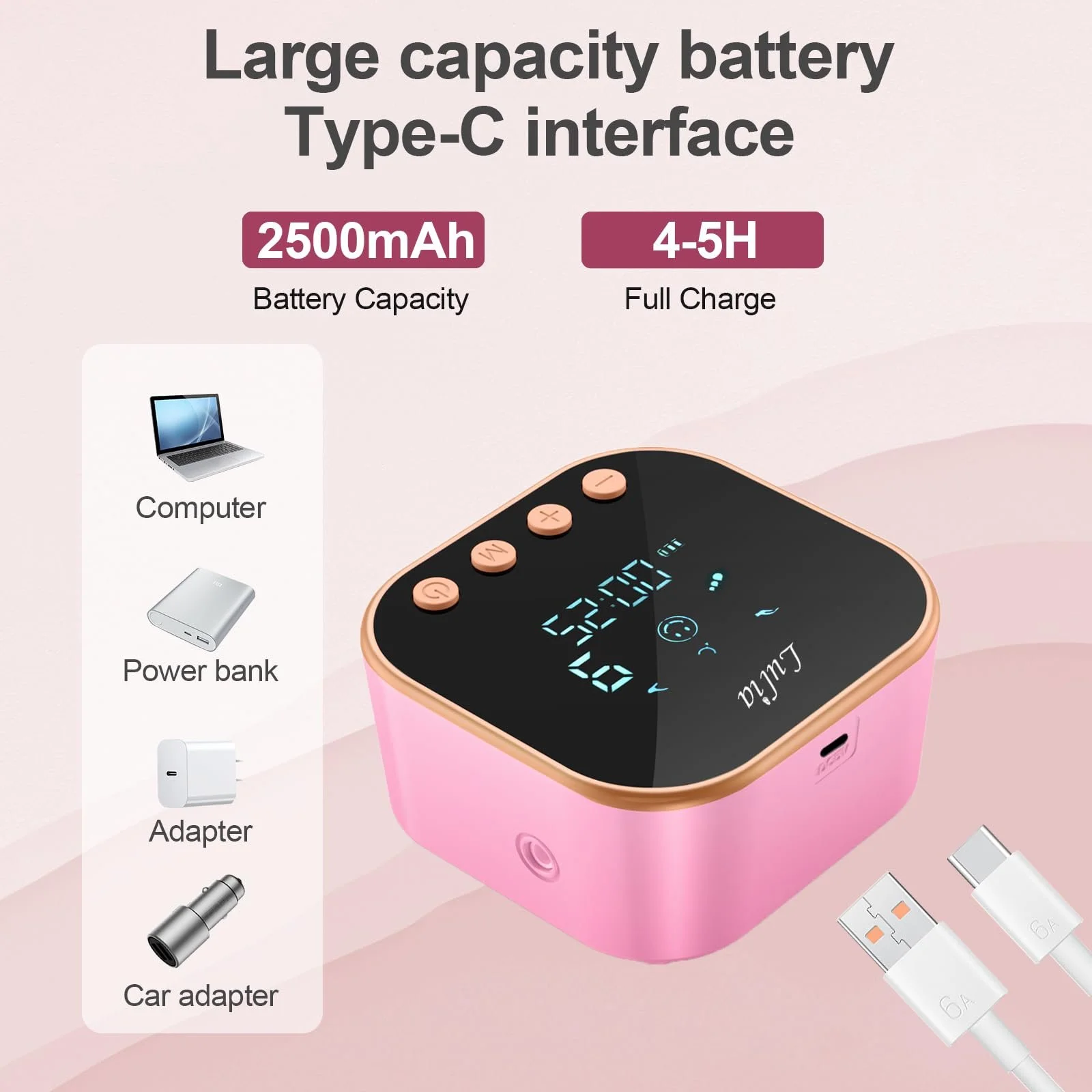 Молоковідсмоктувач електричний Lulia Подвійний з 10 пакетами для зберігання, 4 режими та 9 рівнів, безболісний, сильне всмоктування, BPA-Free (Рожевий), фото №6 Молоковідсмоктувач електричний Lulia Подвійний з 10 пакетами для зберігання, 4 режими та 9 рівнів, безболісний, сильне всмоктування, BPA-Free (Рожевий), фото №6