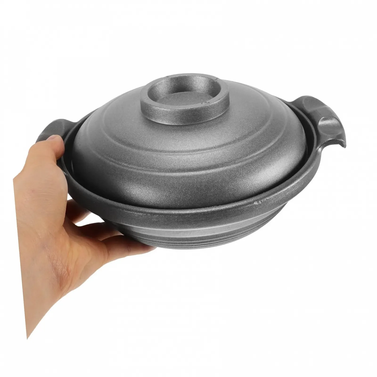 Кастрюля Ceramic Cooking Pot с крышкой для плиты и тушения, фото №3