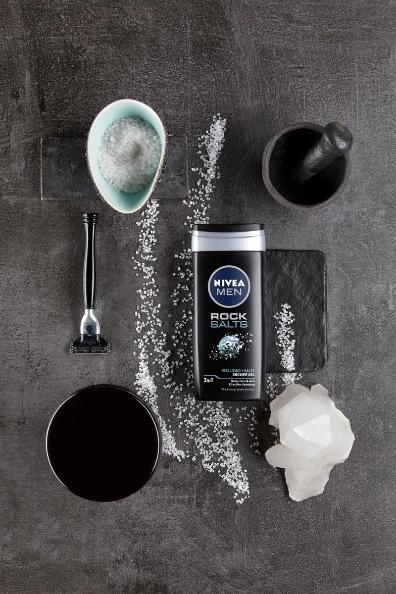Гель для душа NIVEA MEN Rock Salts очищающий 250 мл, фото №6