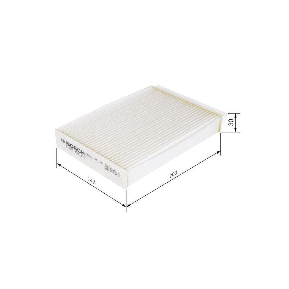 Фільтр салону BOSCH 1 987 432 214 GMC OPEL SUZUKI VAUXHALL, фото №1 Фільтр салону BOSCH 1 987 432 214 GMC OPEL SUZUKI VAUXHALL, фото №1