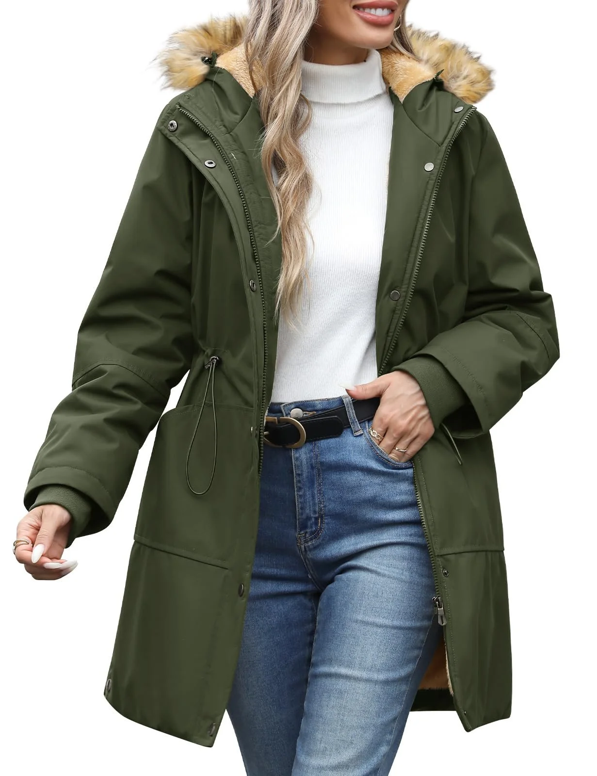 Пальто UMIPUBO Зимове Жіноче, фото №8