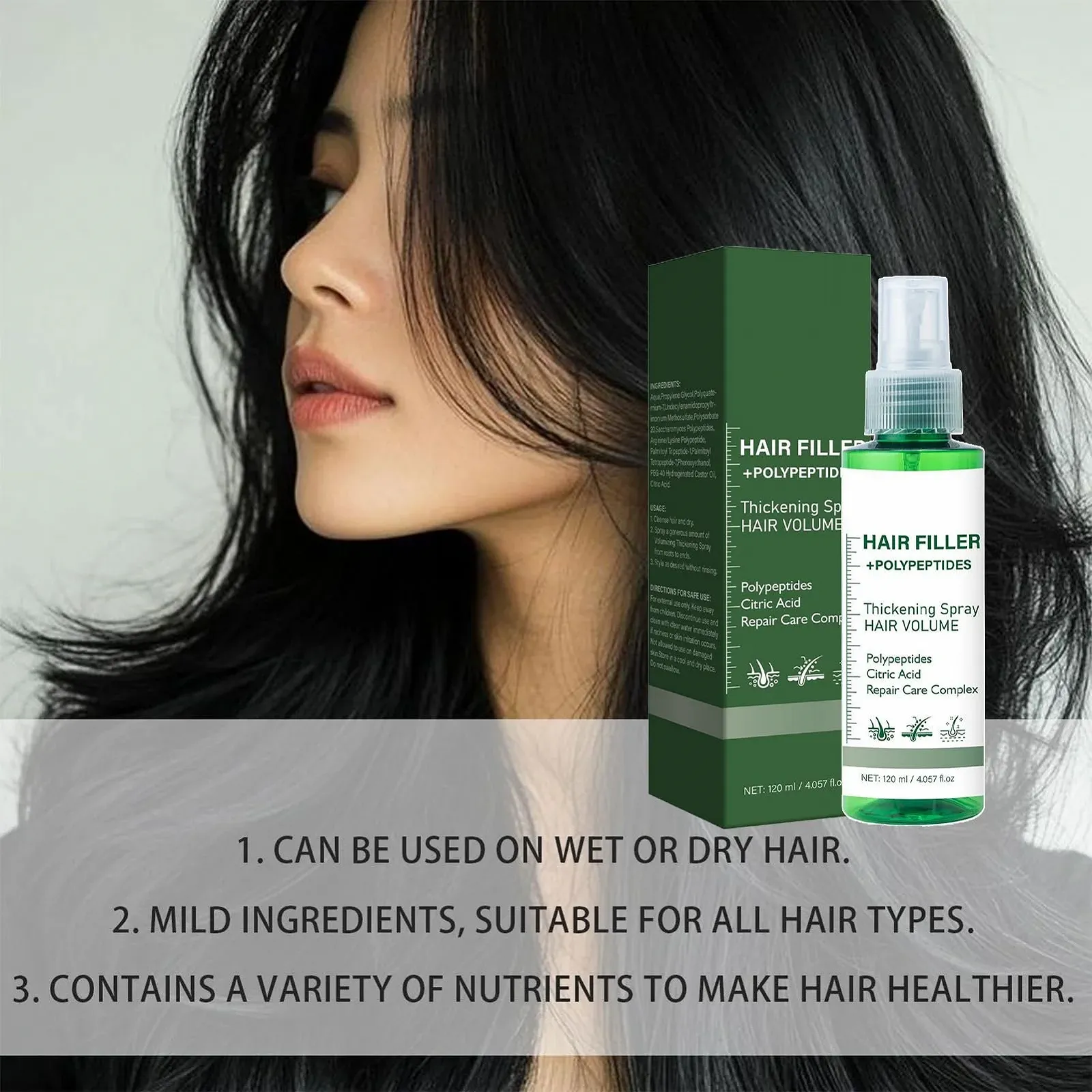 Спрей для зміцнення волосся Jukeoiu 120 мл, фото №5