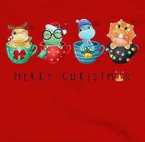 Детский свитшот Shirtracer Рождественские динозавры synthetic.ua - Фото 1