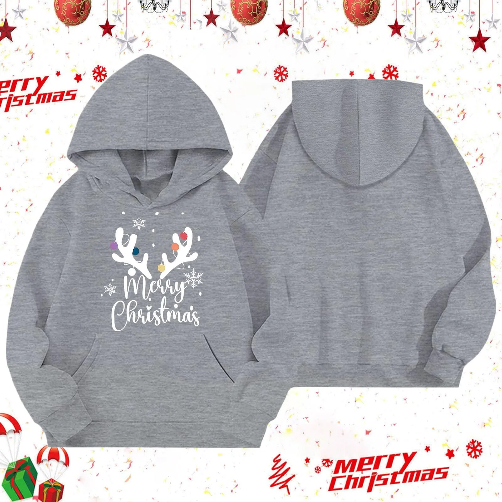 Худі Generisch Різдвяний для дівчинки, фото №3