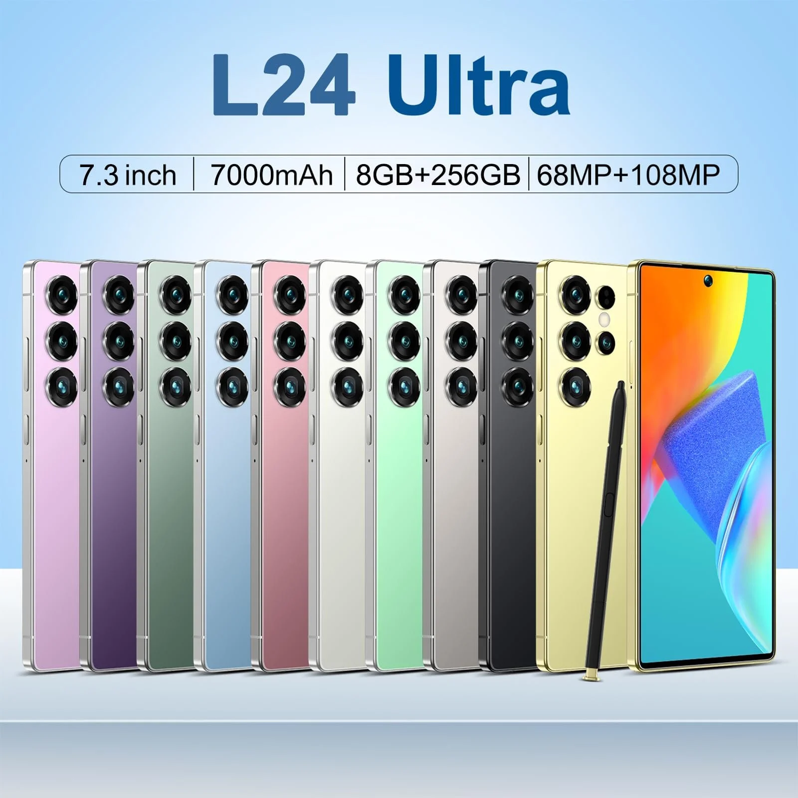 Смартфон L24 Ultra 5G 8GB + 256GB Green, фото №2