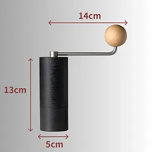 Ручная кофемолка KINGrinder P0 Легкая для мока, френч-пресса, капельная с последовательной установкой, коническая мельница из нержавеющей стали, вместимость 20 г synthetic.ua - Фото 1