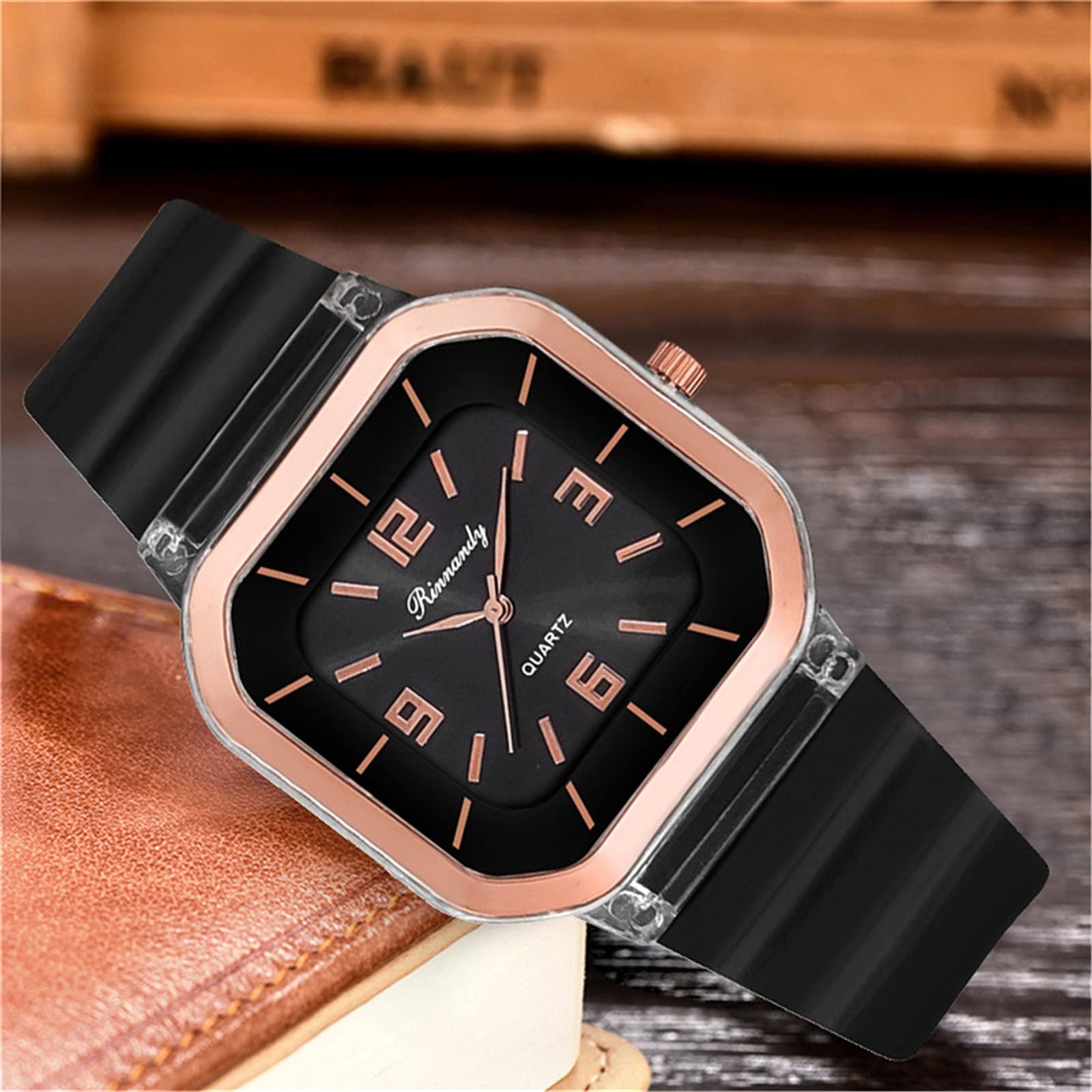 Унисекс Аналоговые Кварцевые Часы Generisch Ремешок Циферблат Силиконовые Кварцевые Цифровые, фото №2