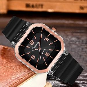 Унисекс Аналоговые Кварцевые Часы Generisch Ремешок Циферблат Силиконовые Кварцевые Цифровые synthetic.ua - Фото 1