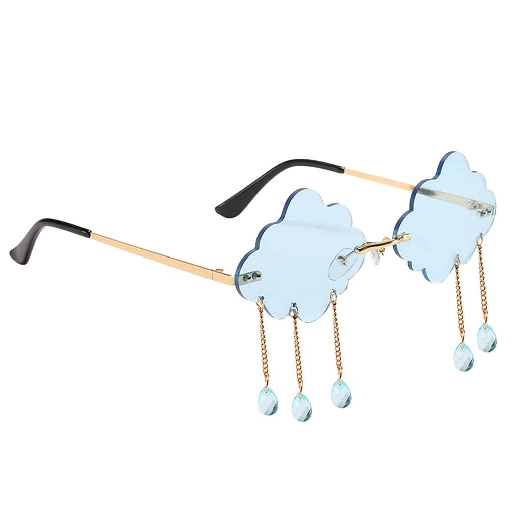 Солнцезащитные очки Colcolo Fashion UV400 без оправы, облако, фото №5