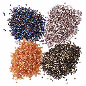 Стразы Тип PLAFOPE Микроцирконы для маникюра 4шт Радужный, Шампань - Фото 1