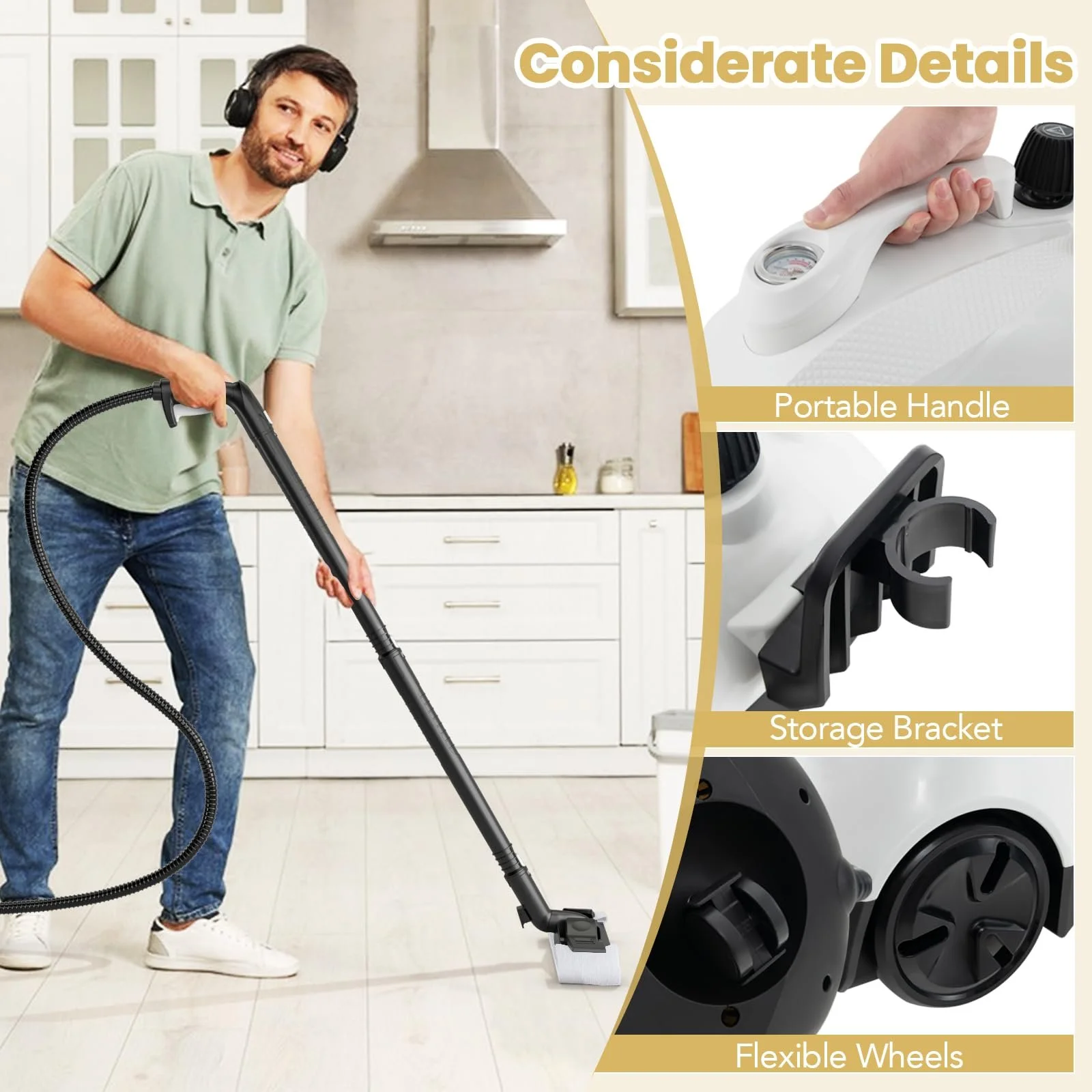 Пароочисник FANTASK 2000 Вт 5 бар 1.8 л, фото №2