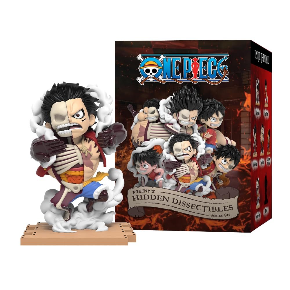 Фигурка Mighty Jaxx Freeny's Hidden Dissectibles: One Piece Series 6 (Luffy Gears) | Сюрпризный бокс с коллекционными фигурками | Контейнер с 6 персонажами, фото №2