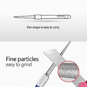 Точилка для ножей алмазная Tbest Diamond Sharpening Stone Pen Stick карманная выдвижная в форме ручки synthetic.ua - Фото 1