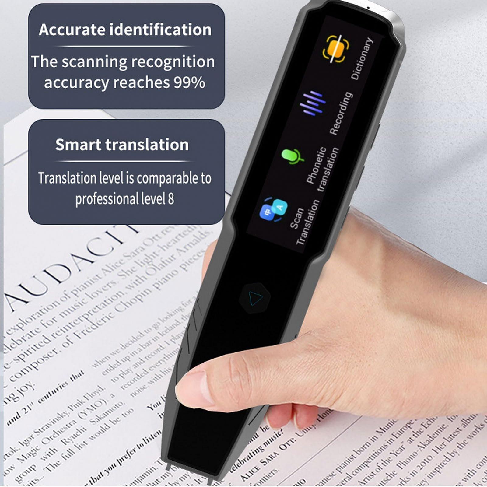 Ручка-сканер словник, Інтелектуальна цифрова OCR ручка-зчитувач з 2.22-дюймовим РК-дисплеєм, фото №3