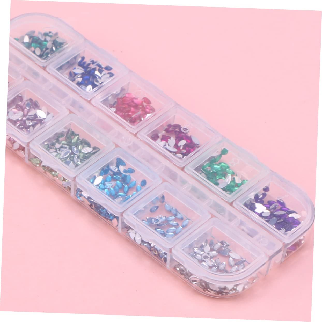 Стразы для ногтей Beavorty Разноцветные, плоские, кристаллы для дизайна ногтей, для маникюра и аксессуаров, фото №8