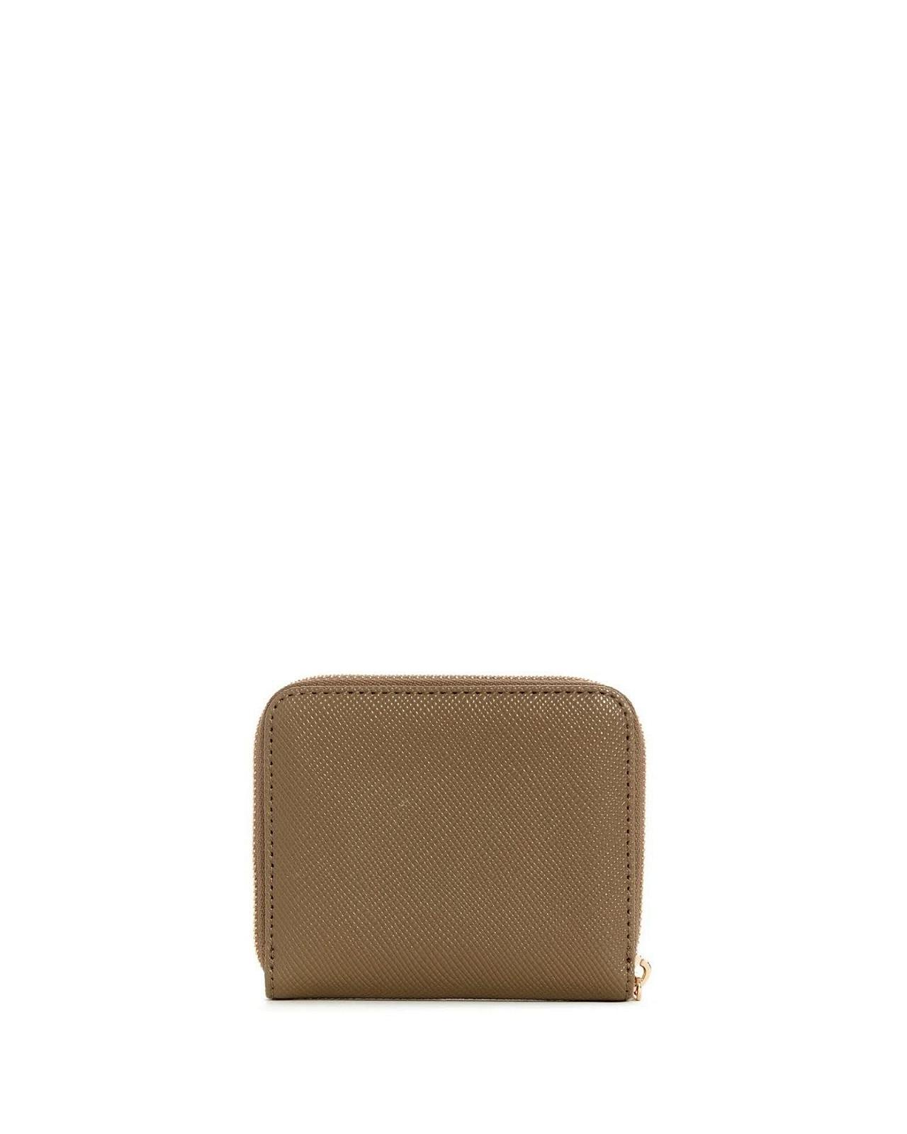 Гаманець GUESS Laurel SLG Small Zip Around Dark Taupe, фото №3
