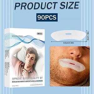 Стрічки для рота 90 шт. для сну, пластирі проти хропіння synthetic.ua - Фото 1