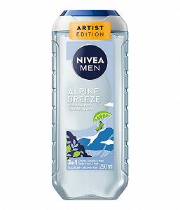 Гель для душу NIVEA MEN Artist Edition Alpine Breeze 3-в-1 для тіла, обличчя та волосся ревіталізувальний 250 мл - Фото 1