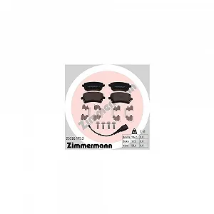Комплект гальмівних колодок дискового гальма ZIMMERMANN 23326.175.2 для VAG задня вісь - Фото 1