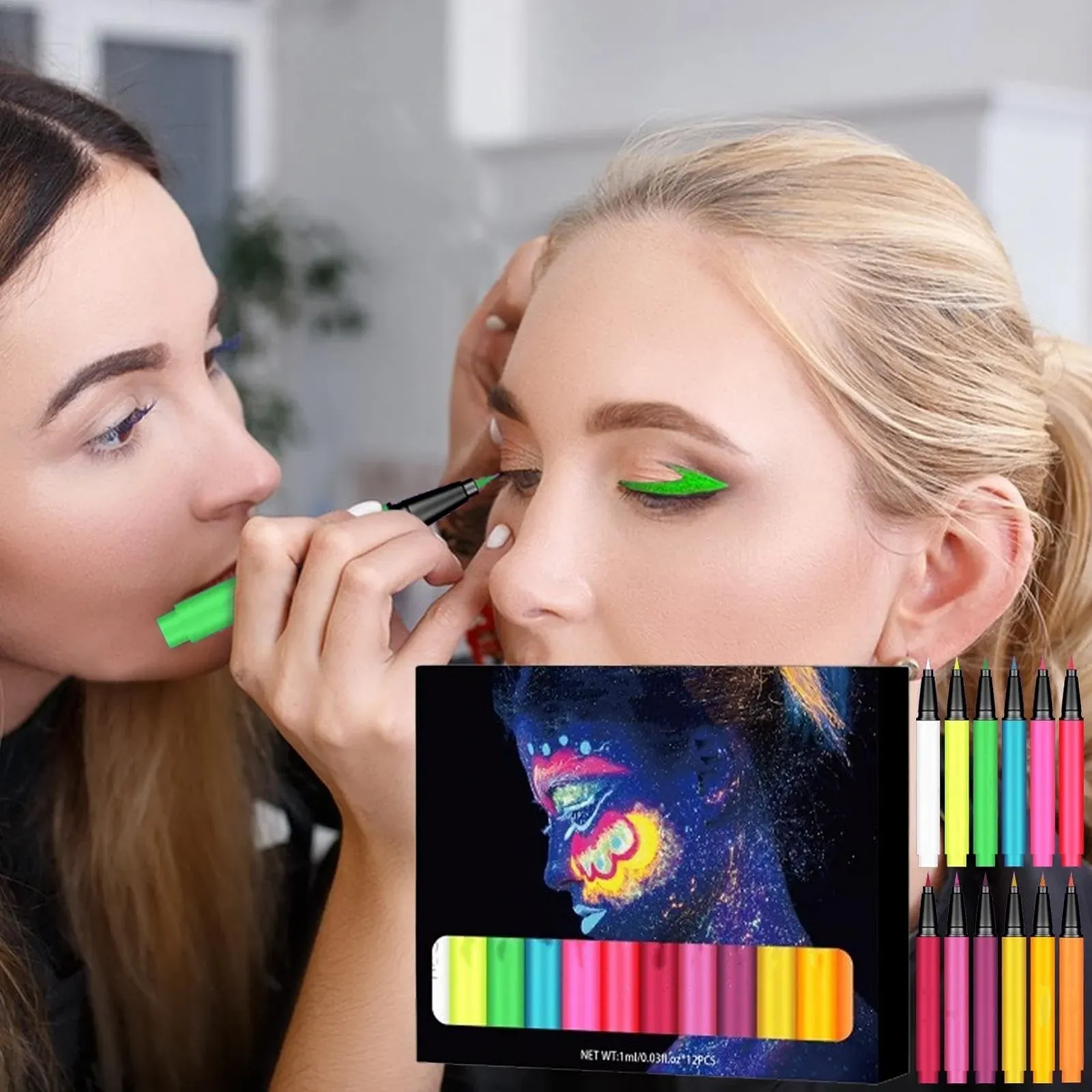 Олівець для очей 12 кольорів матовий набір, фото №2 Олівець для очей 12 кольорів матовий набір, фото №2